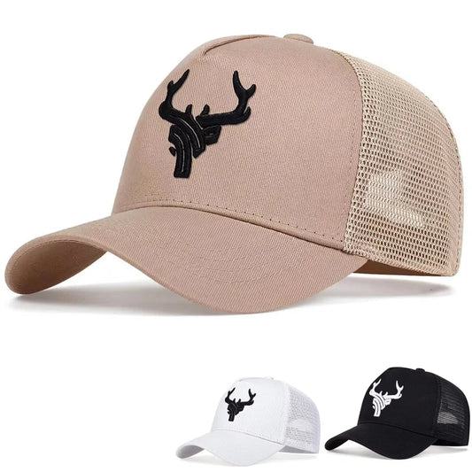 Unisex Antler Embroidered Baseball Cap