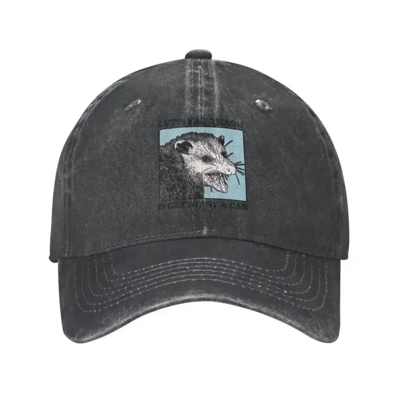 Let's Eat Trash Get Hit By A Car Baseball Cap Hip Hop Women Men