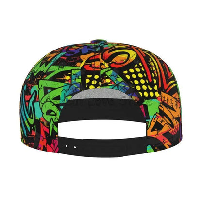 Colorful Graffiti Art Print Snapback Cap