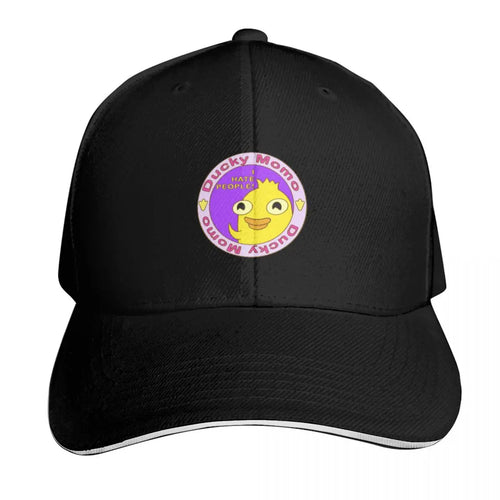 Ducky Momo I Hate People Baseball Cap