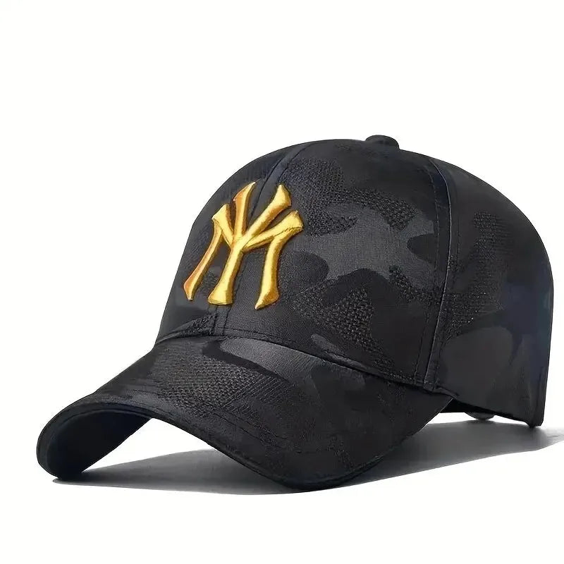 Unisex Letter Embroidery Camouflage Baseball Caps