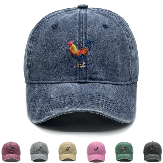 Lifelike Rooster Print Snapback Baseball Cap