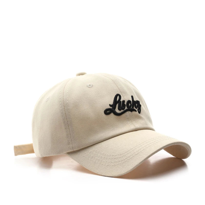 Lucky Embroidery Casual Baseball Cap For Women Men
