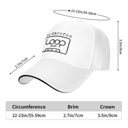 Men Women Ed Sheeran LOOP Tour Hats Trendy Baseball Cap