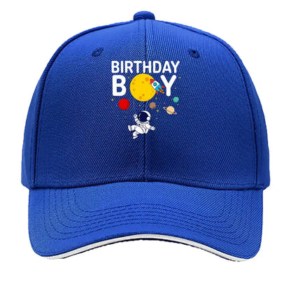 Astronaut Rocket Planet Moon Stars Space Cartoon Sandwich Baseball Cap
