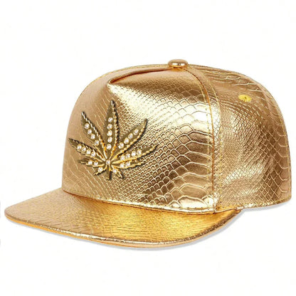 Unisex Diamond Maple Label Hip-hop Hats