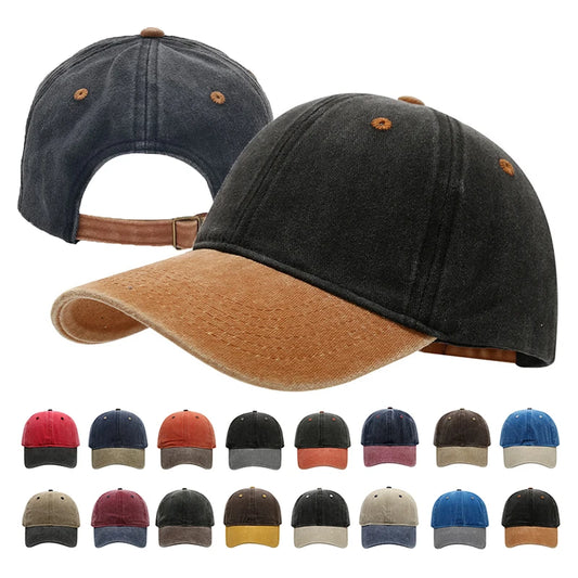 Vintage Washed Baseball Cap For Men
