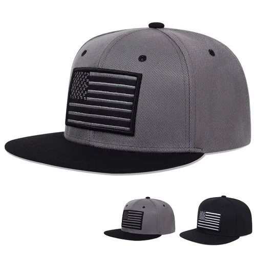 Unisex American Flag Embroidery Hip-hop Hats