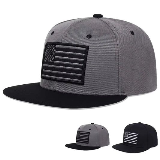 Unisex American Flag Embroidery Hip-hop Hats