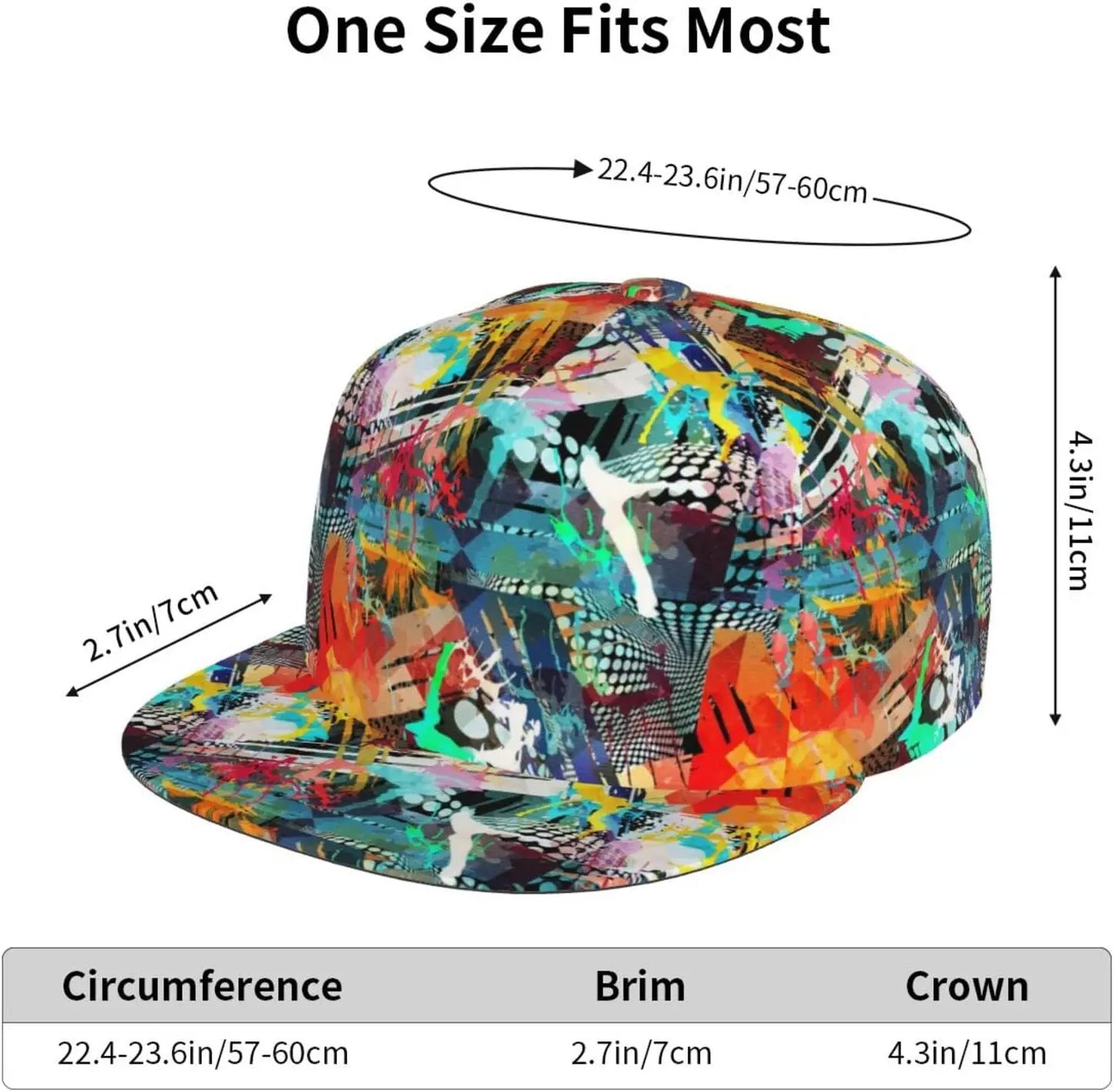 Fashion Graffiti-e008 Unisex Snapback Cap, Unisex Snapback Hip Hop Hats Cool