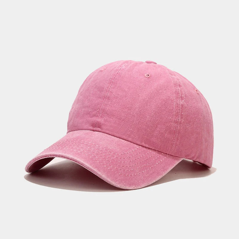 New Spring Summer Cap Washed Cotton Baseball Cap Men Women