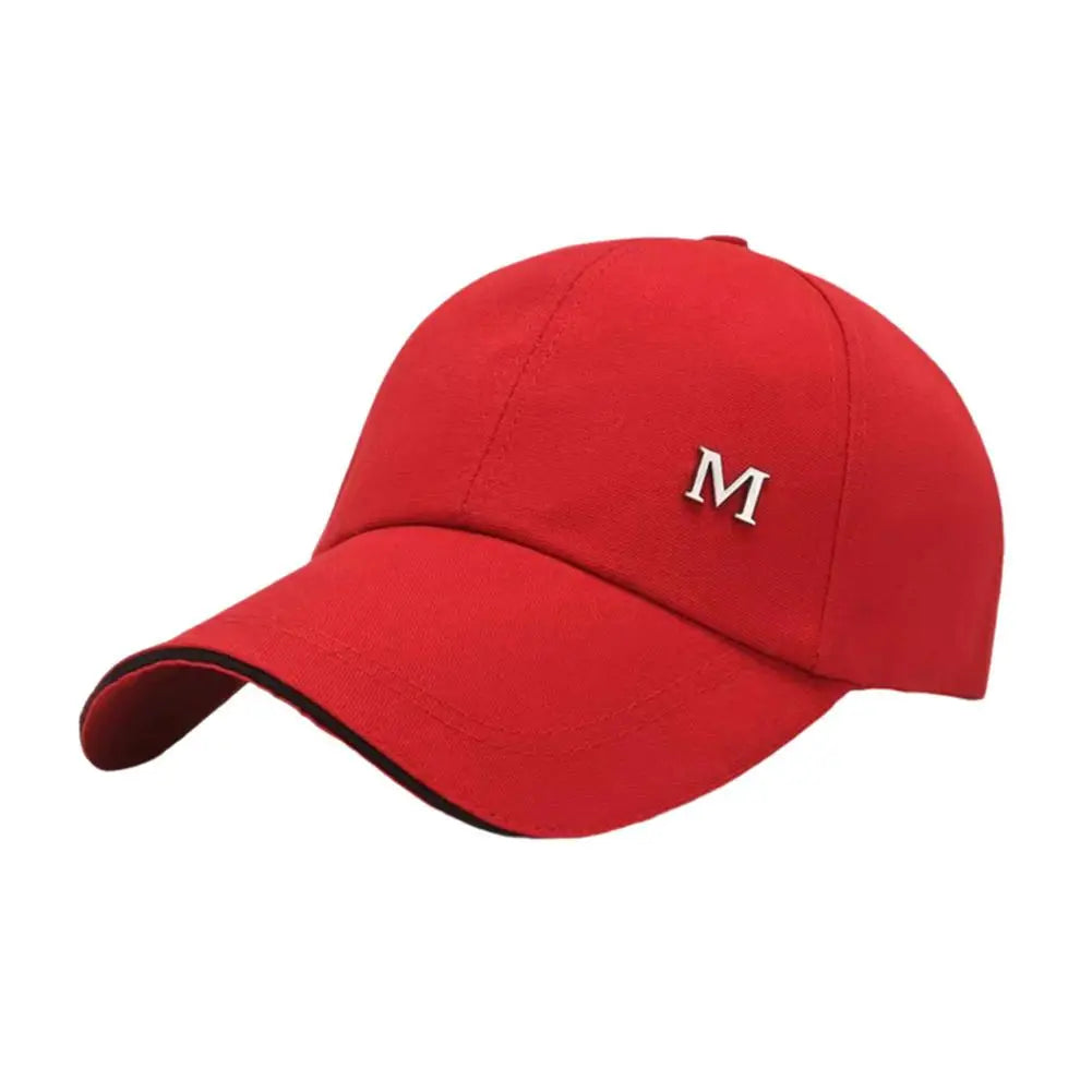 Baseball Cap M Letter Embroidery Pure Color Sun Hat Dad Hats Hip Hop