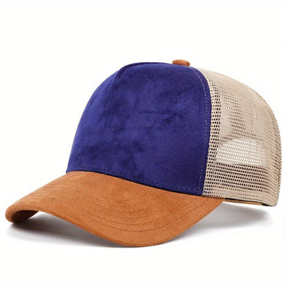 Unisex Mesh Baseball Cap For Men Outdoor Ports Adjustable Trucker Caps Fashion Curved Dad Cap
