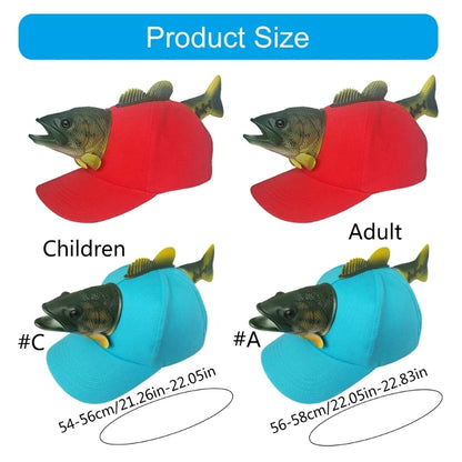 Novelty Fish Baseball Hat Birthday Party Creative Fish Hat