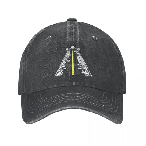 Phonetic Alphabet Aircraft Unisex Baseball Cap