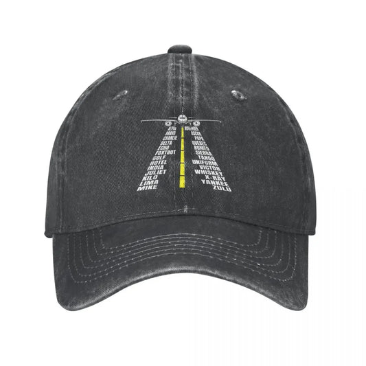Phonetic Alphabet Aircraft Unisex Baseball Cap