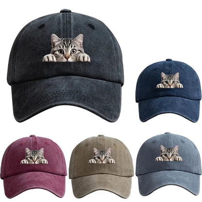 Fashion Washed Cotton Denim Baseball Caps Men Women