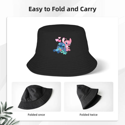 Stitch And Lilo Stitch Angel Love Bucket Hat