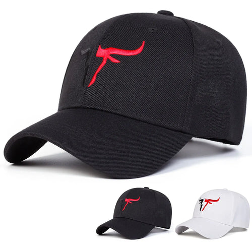 Unisex Personalized Bull Head Embroidery Baseball Caps Spring Autumn