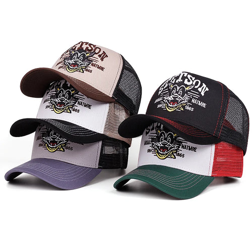 2025 Cartoon New Baseball Hat STETSON Cartoon Cat Truck Hat Daily Leisure Commuting