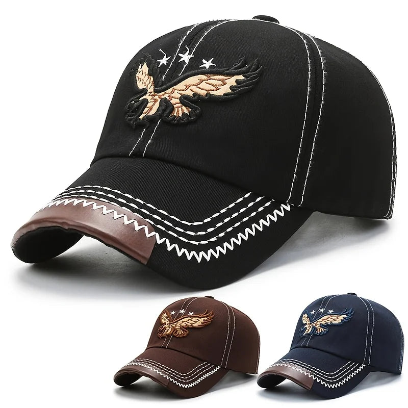 1PC Men's Baseball Hat - Eagle Embroidery Design