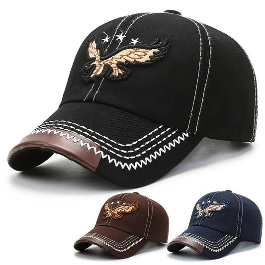 1PC Men's Baseball Hat - Eagle Embroidery Design