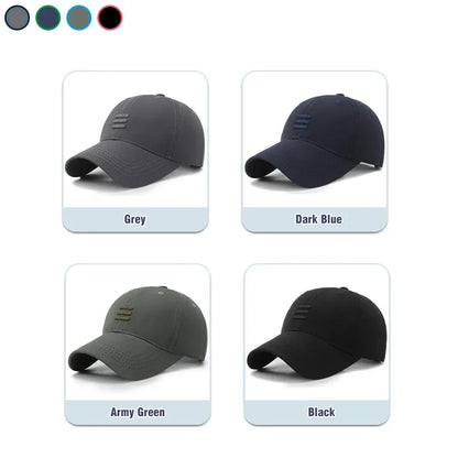 Three Bars Cotton Baseball Cap