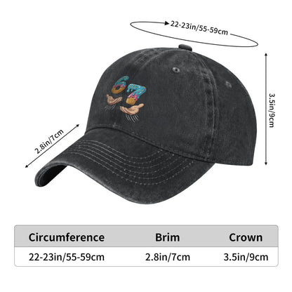 Six Seven 6 7 Ice Cream Hands Meme Casual Baseball Cap