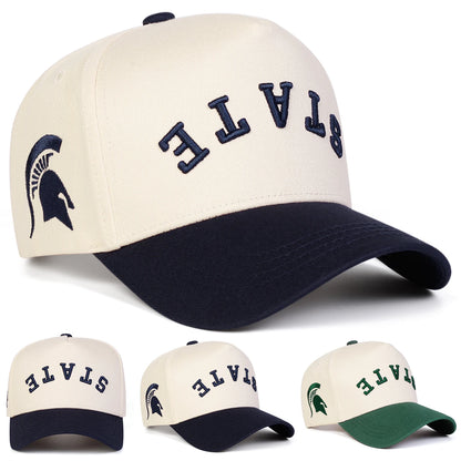 Unisex STATE Letter Embroidery Baseball Caps Spring Autumn