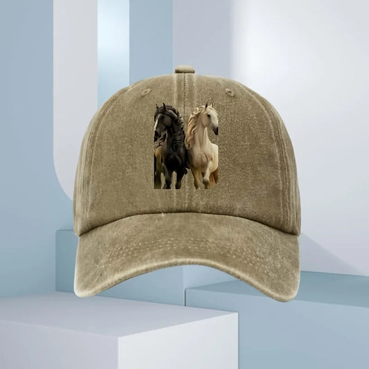 Men's 3D Horse Print Baseball Cap