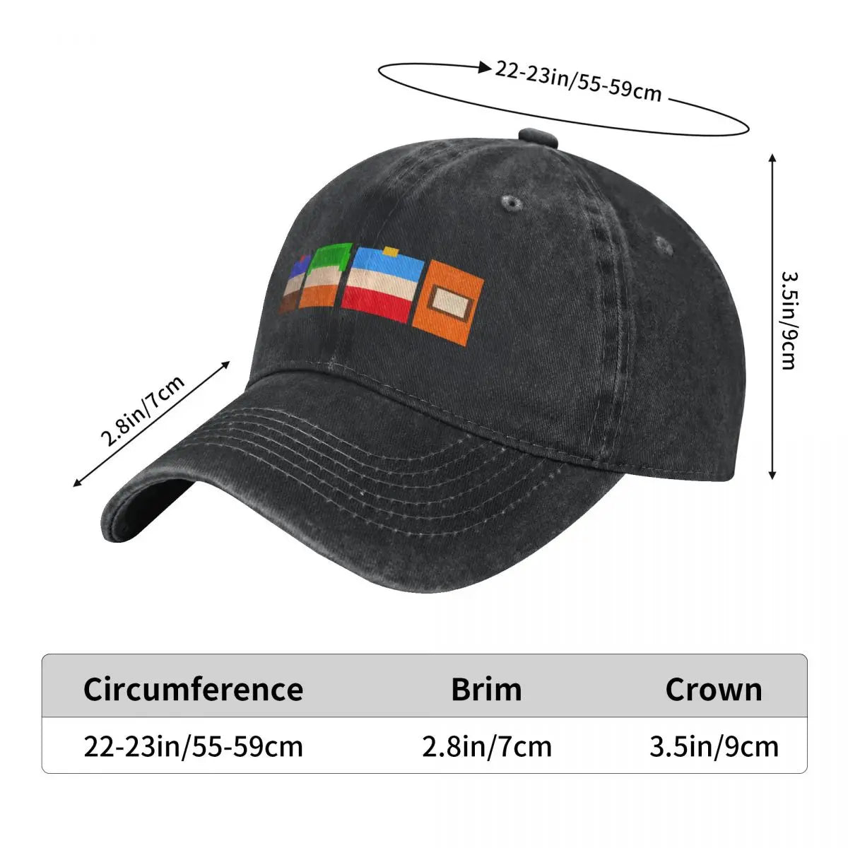 New Southpark 8Bit Logo Baseball Cap