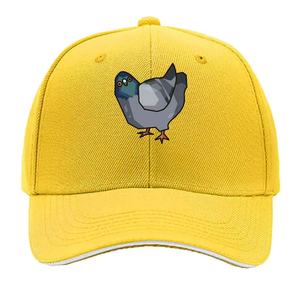 Low Poly Pigeon Quirky Character Baseball Cap