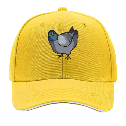 Low Poly Pigeon Quirky Character Baseball Cap