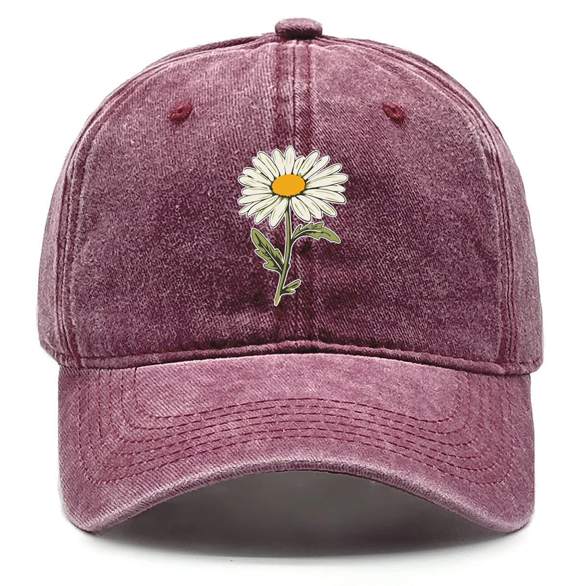 Flower Print Snapback Baseball Cap Flower Hat