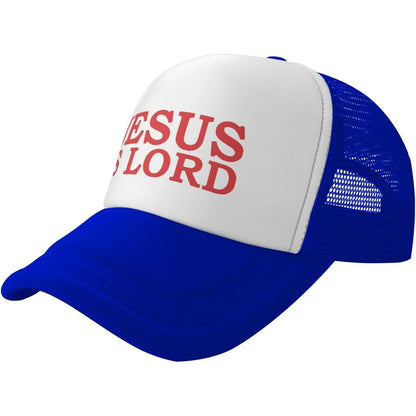 Jesus Is Lord Baseball Hat Pink Mesh Baseball Cap