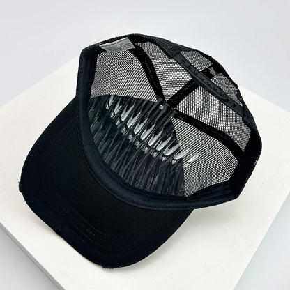 Broken Embroidered Five-pointed Star Baseball Hats