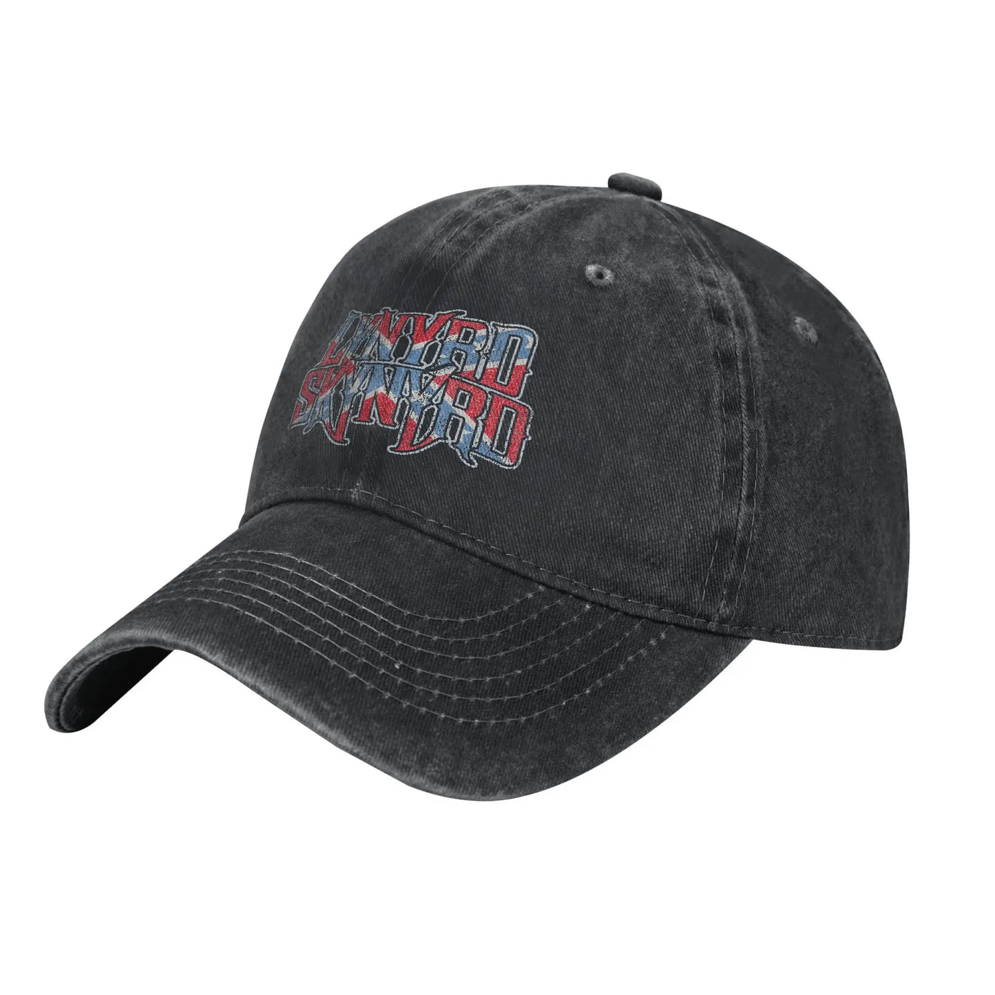 Lynyrded Rock Biker Skynyrded Logo Baseball Caps