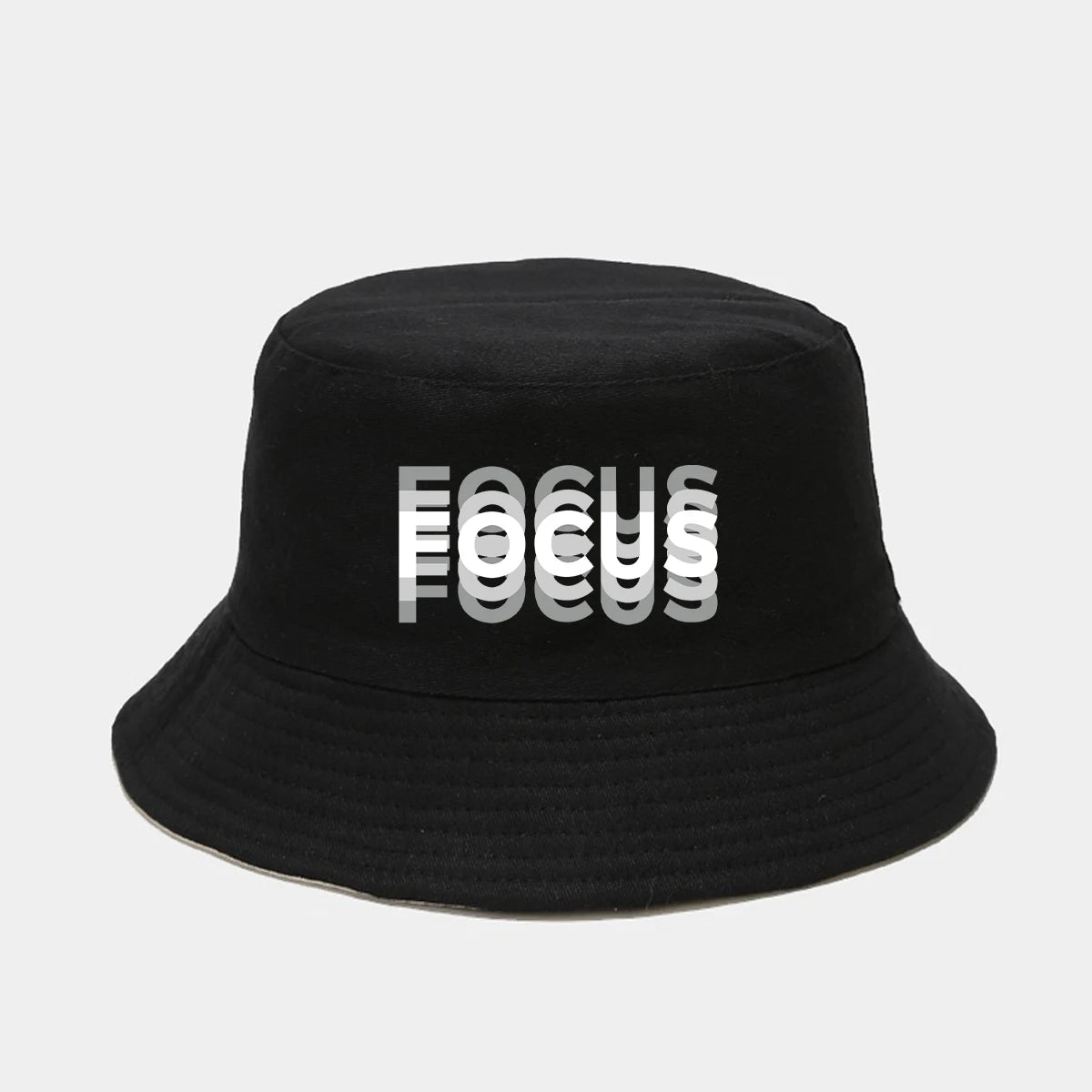 "FOCUS" Fashionable Printed Fisherman Hat Bucket Hat For Men Women