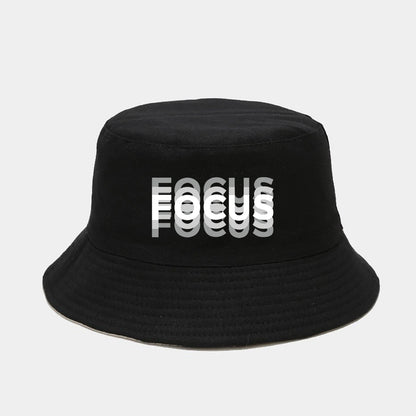 "FOCUS" Fashionable Printed Fisherman Hat Bucket Hat For Men Women