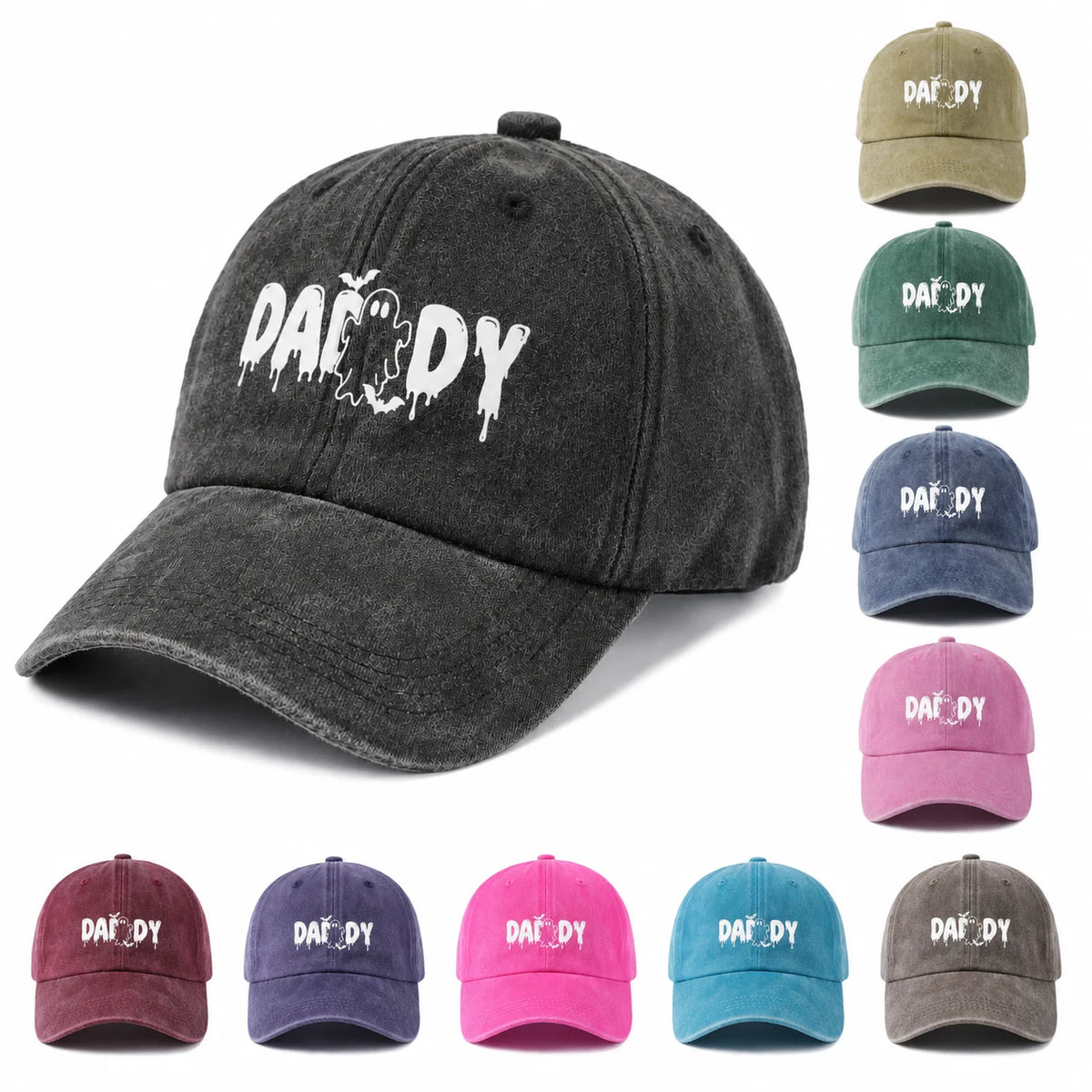 Bold Daddy Text Graphic Baseball Cap