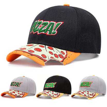 2025 New Pizza Design Embroidered Baseball Hat