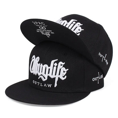 2025 Fashion Fastball CAP Thug Life Embroidery Hip Hop Baseball Cap Snapback Hat