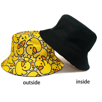 Fashionable Full-Print Duck Casual Bucket Hat