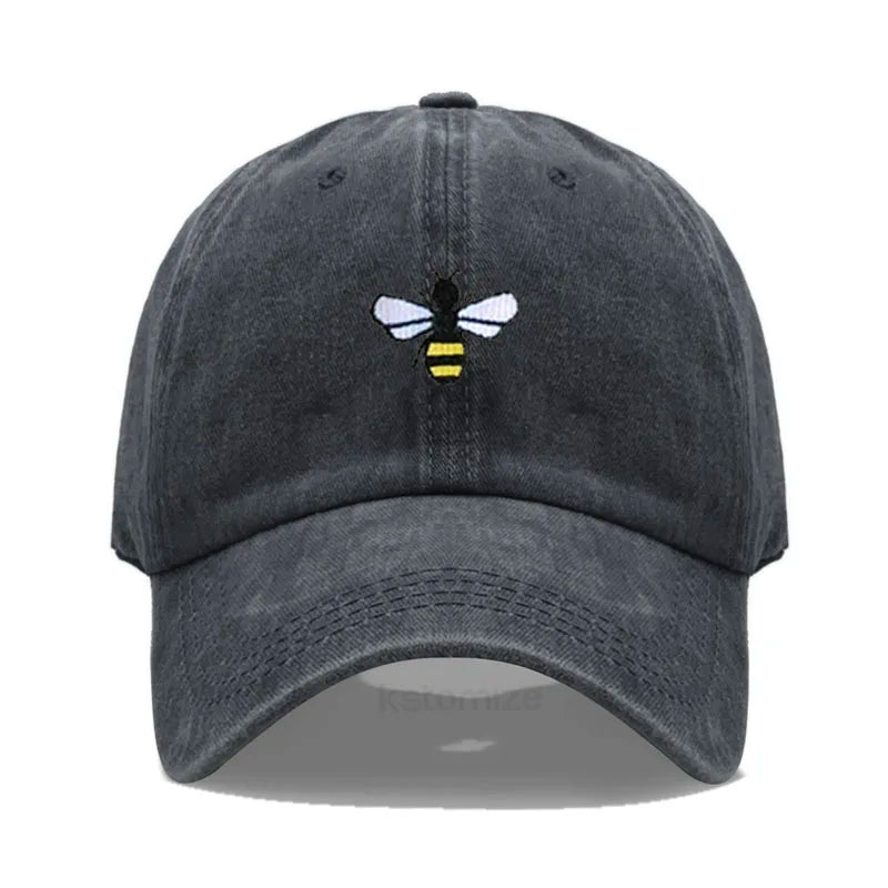 Honeybee Embroidered Baseball Cap For Women Men