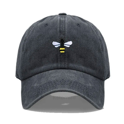 Honeybee Embroidered Baseball Cap For Women Men