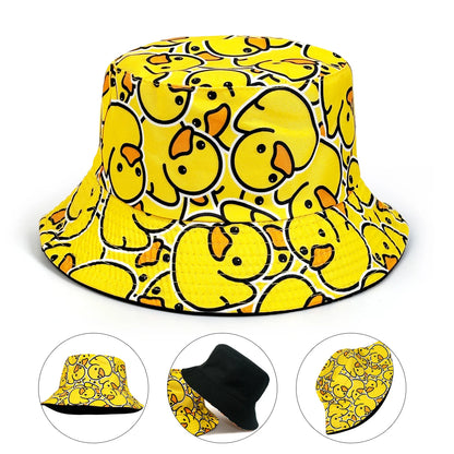 Fashionable Full-Print Duck Casual Bucket Hat