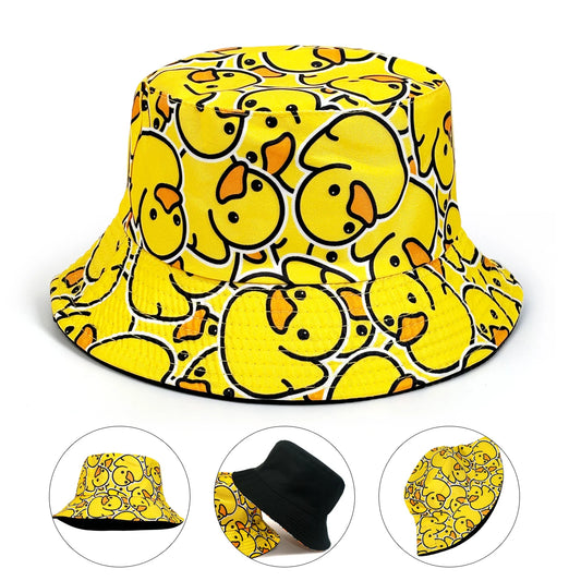 Fashionable Full-Print Duck Casual Bucket Hat