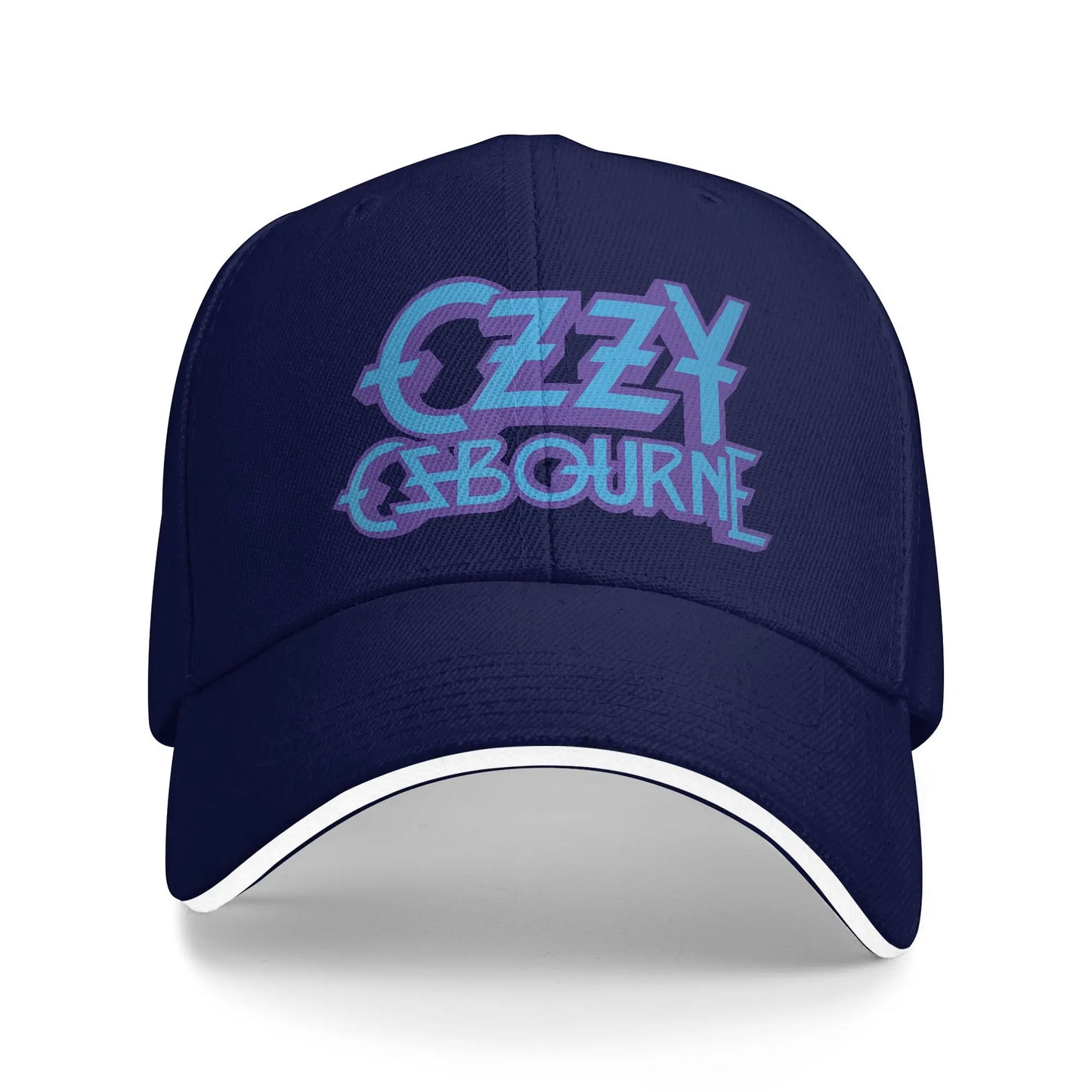 Ozzy Osbourne Purple And Blue Logo Baseball Cap