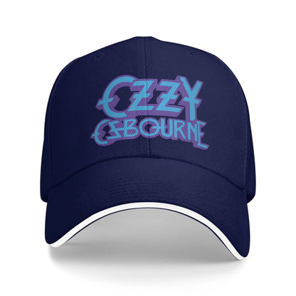 Ozzy Osbourne Purple And Blue Logo Baseball Cap
