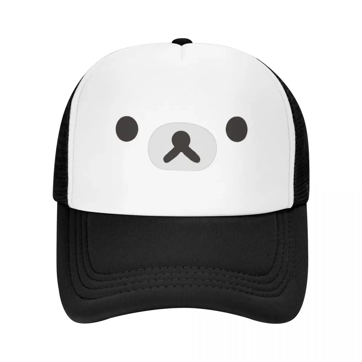 New Cartoon Rilakkuma Bear Face Mouth Unisex Mesh Baseball Cap